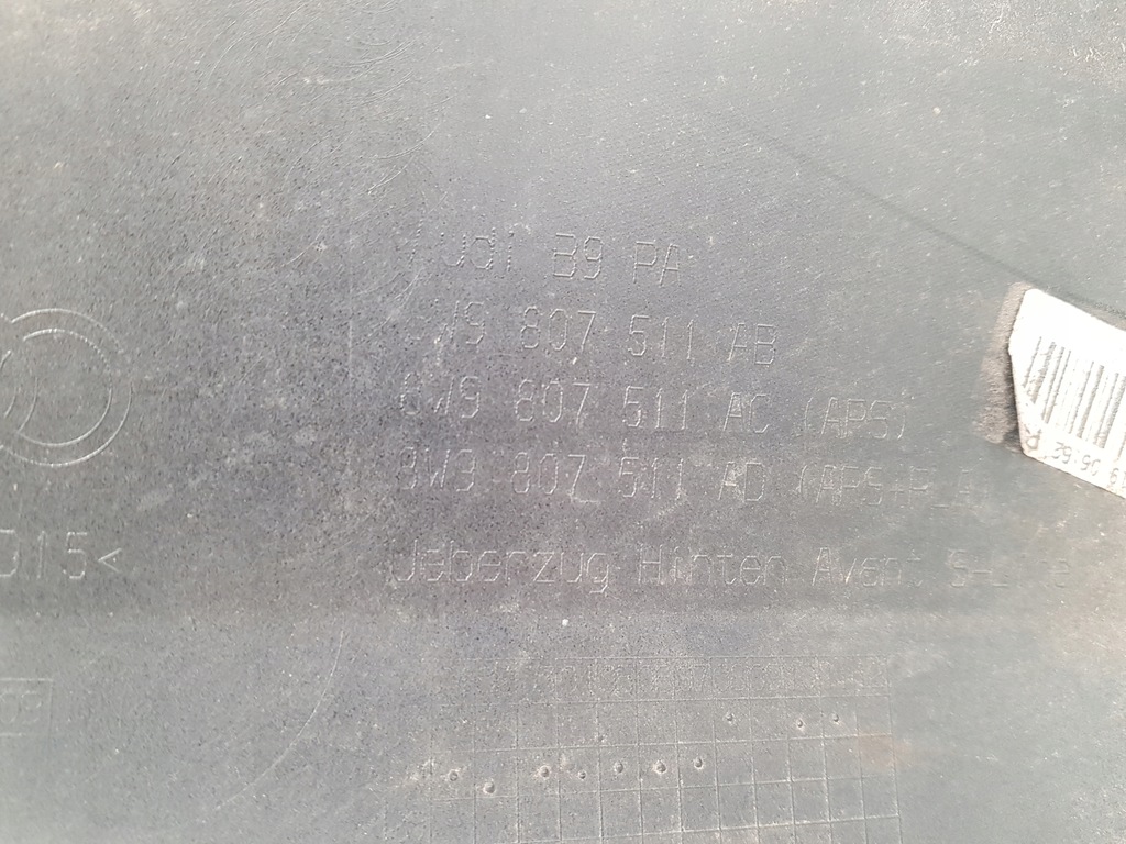 фото №13, Audi s4 a4 b9 8w9 lift avant s-line бампер задняя