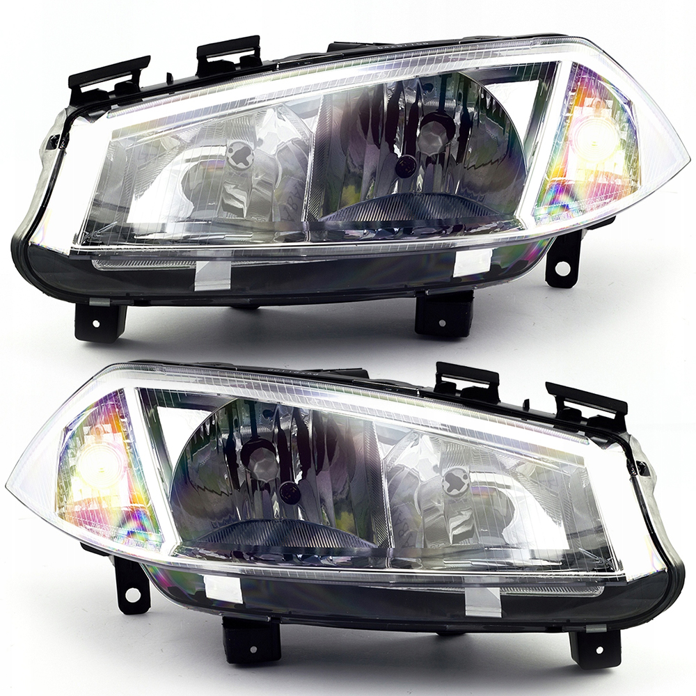 фото №1, Фари лампи передні renault megane ii 10/02- h7+h1 ліва+ права набір