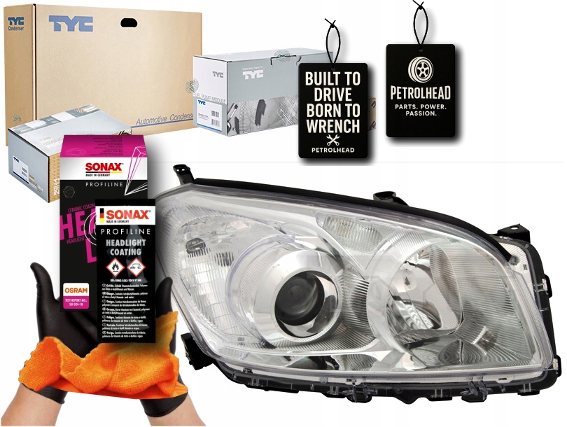 фото №1, Фара l toyota rav4 iii 02.09-04.10 tyc #petrolhead pro+ kit8