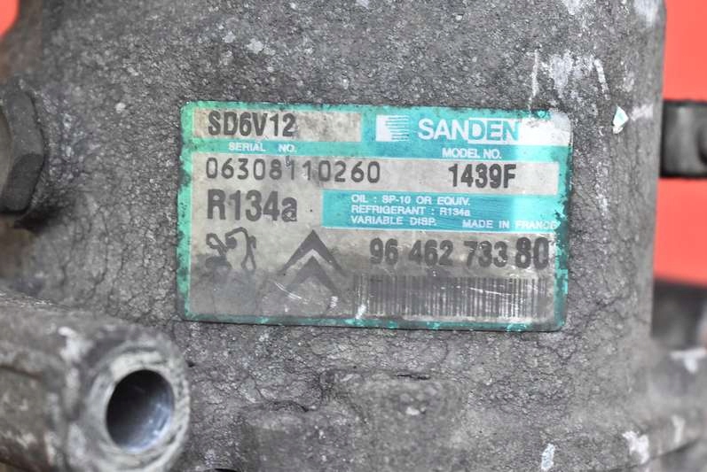 фото №7, Компресор кондиціонера 9646273380 citroen c3 1 i 1.4 hdi 02r