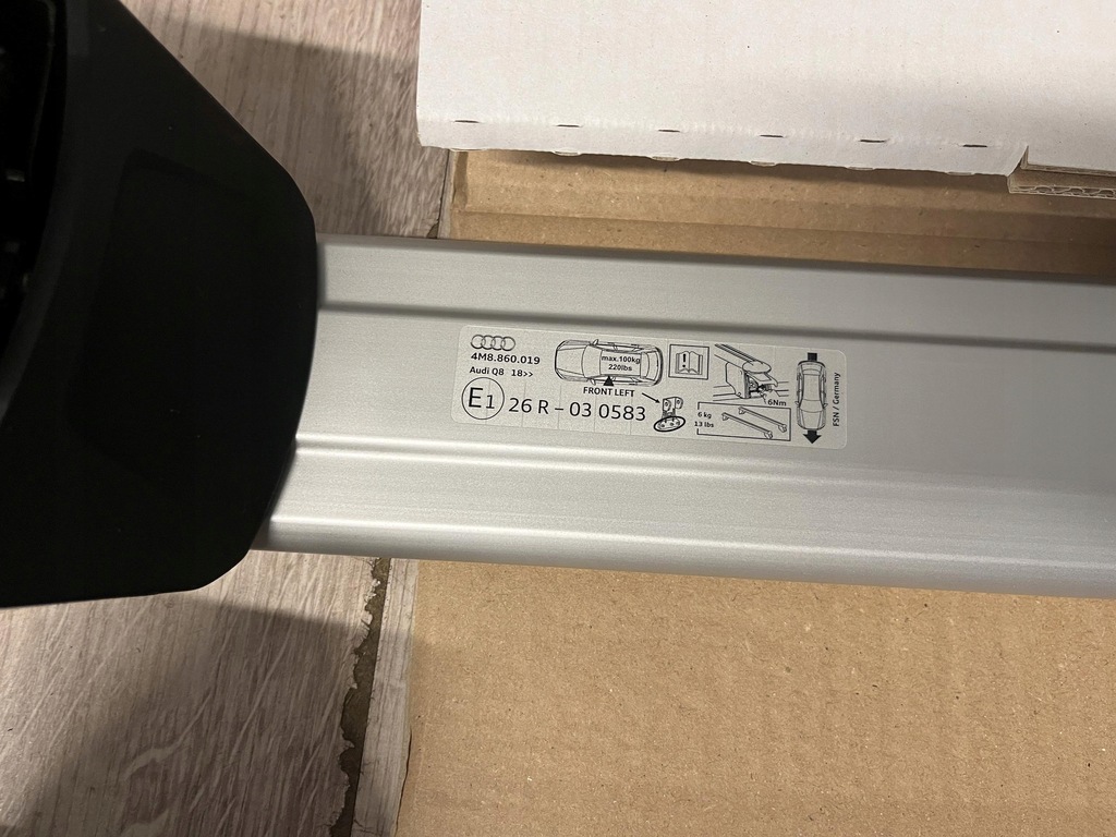 фото №8, Audi q8 sq8 4m8 рейлинги кровельные комплект оригинал 4m8860019