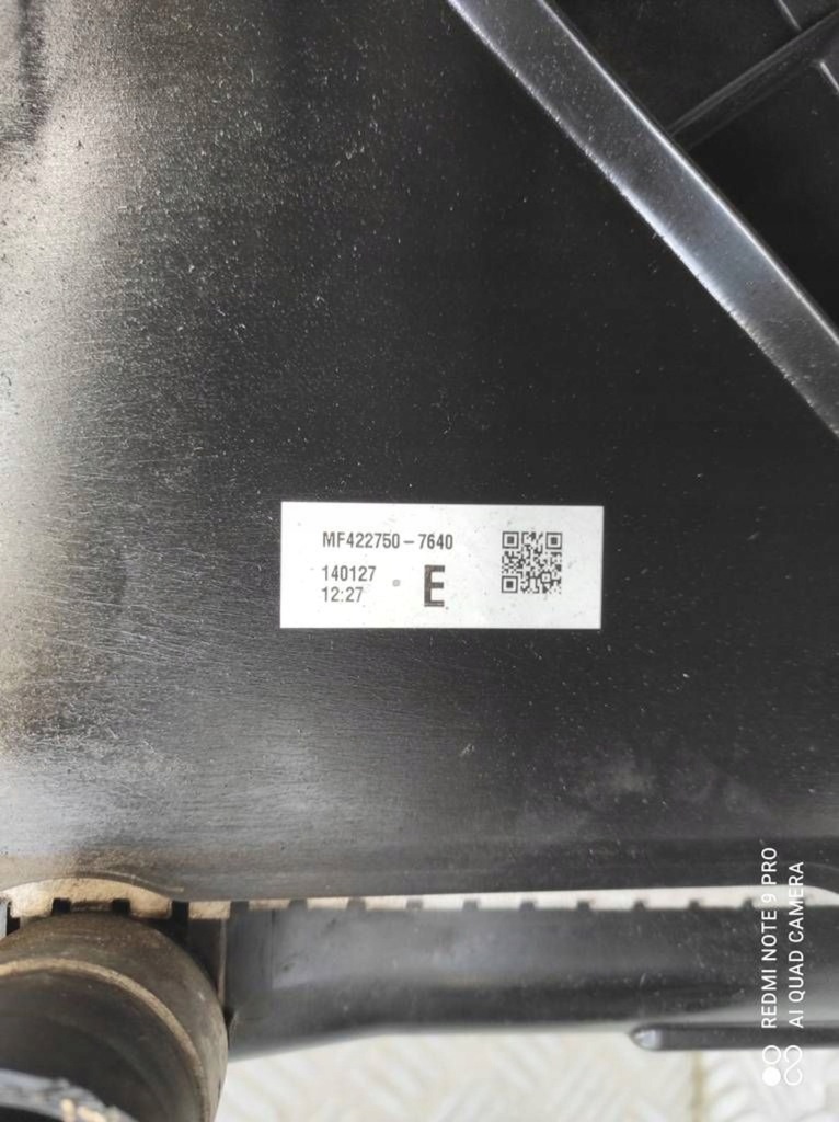 Радиатор радиатор воды интеркулер вентилятор toyota auris 2 1.4 d d4d Оригинал