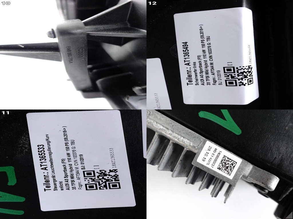 фото №11, Audi a5 s5 f5 8w6 b9 16-19 лампа full led левая перед uk