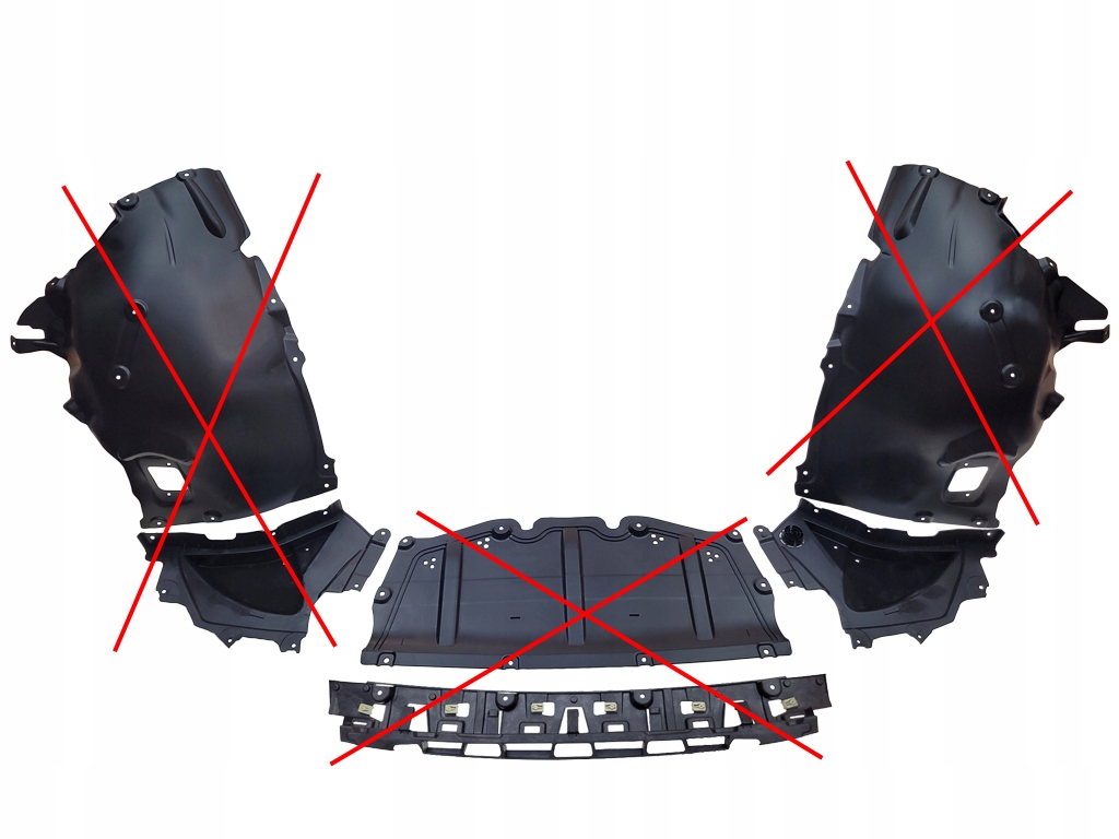 фото №12, Bmw 3 g20 g21 g28 m-pakiet 2018- подкрылок защита нижние перед p+l +клипсы