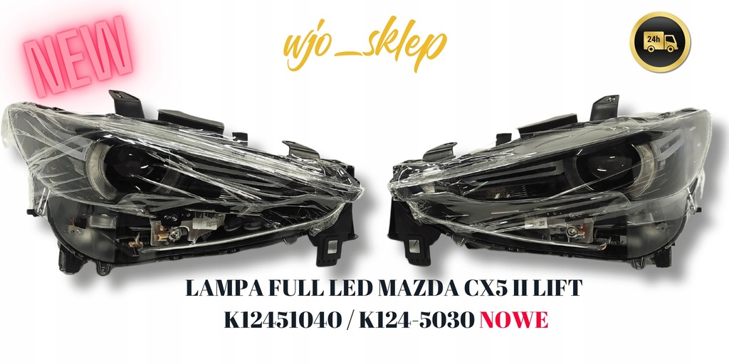 фото №9, Лампа full led mazda cx 5 ii lift левая k124-51040 правая k124-5030 nowa