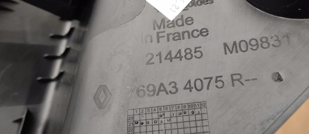 фото №3, Молдинг порог правая перед renault kangoo iv 769a34075r