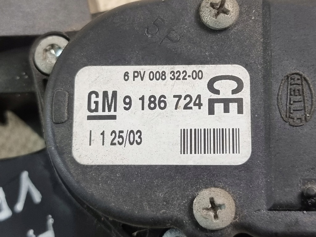 фото №9, Педаль потенціометр газу оригінальний номер 9186724 opel vectra c 2.2b 03r