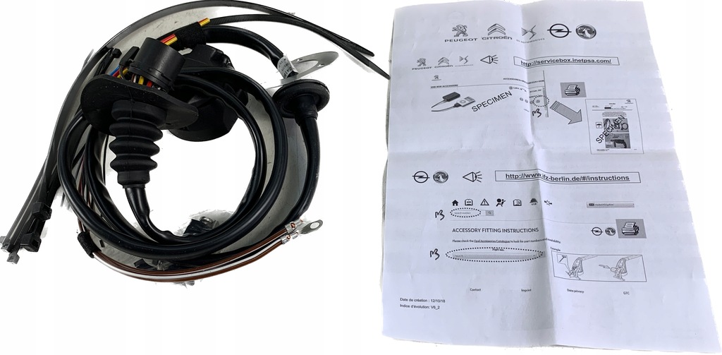 фото №1, Peugeot opel citroen джгут фаркоп 13400945