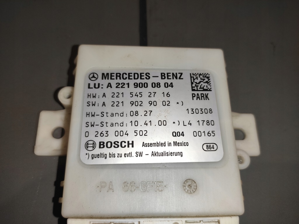фото №9, Mercedes s-klasa w221 модуль блок керування паркування pdc a2219000804 оригінал