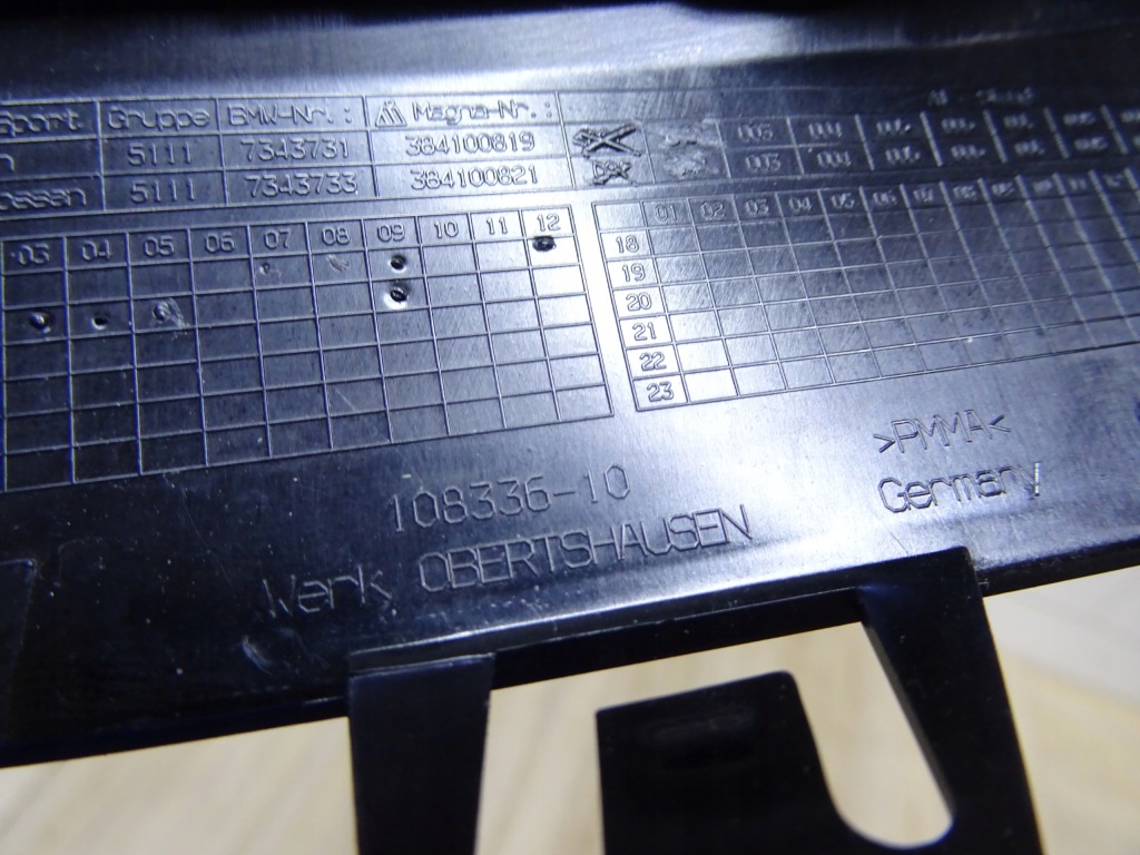 Bmw 1 f20 f22 права решітка бампера 108336-10 Зі Шроту