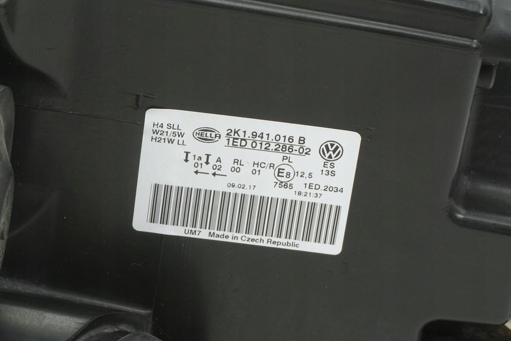 фото №13, Лампа передня права vw caddy iv 2k1941016b