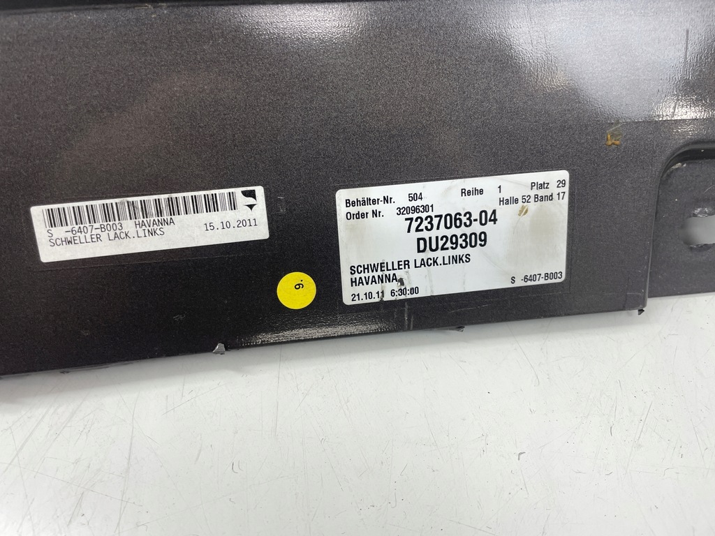 фото №7, Молдинг порог bmw 5 f10 f11 7184773 левая lift