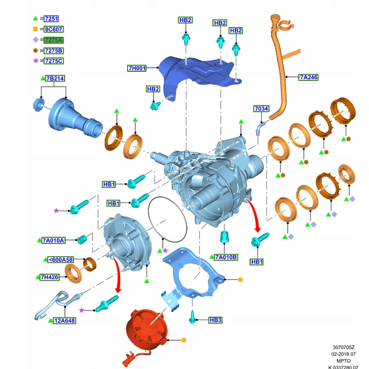 фото №11, Набір прокладка коробки rozdzieleczej edge kuga