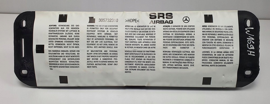 фото №1, Подушка подушка безпеки пасажира mercedes w169 1698600005