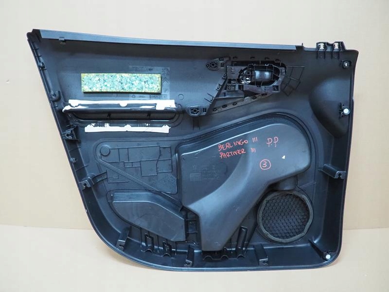 фото №8, Обивка дверь правый перед citroen berlingo iii peugeot partner iii