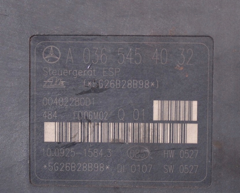 фото №10, Насос abs esp mercedes slk w171 r171 a0064310312