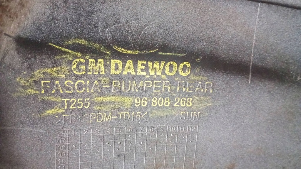 фото №16, Chevrolet aveo ii 2 hb 07-12 бампер задняя задний задний c505