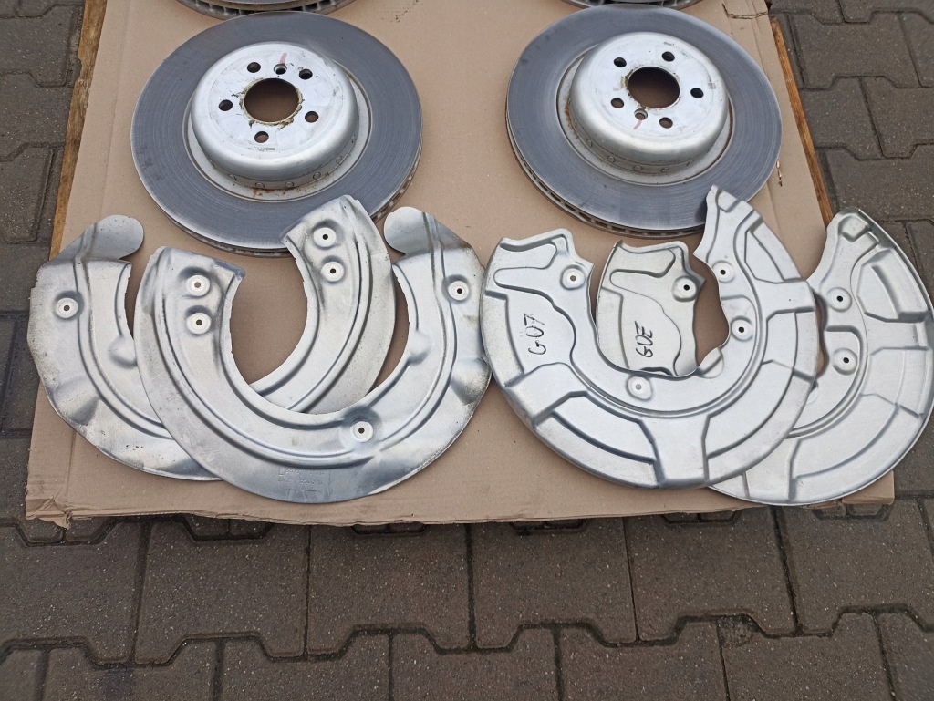 фото №16, Тормозные диски суппорты тормозные колодки комплект m набор bmw x7 g07 2000km 395x36 370x24