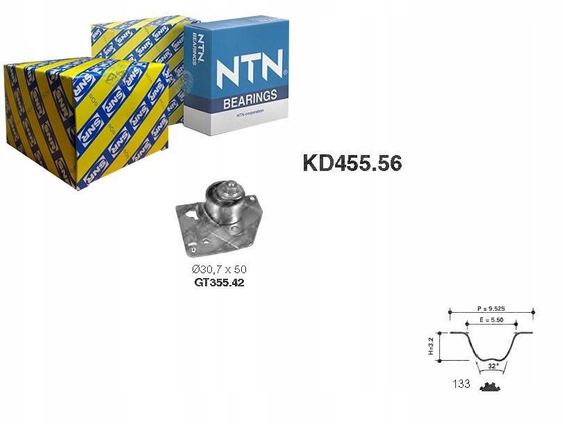 фото №1, Snr комплект - набір ремінь розподільного валу 13070aw300 770