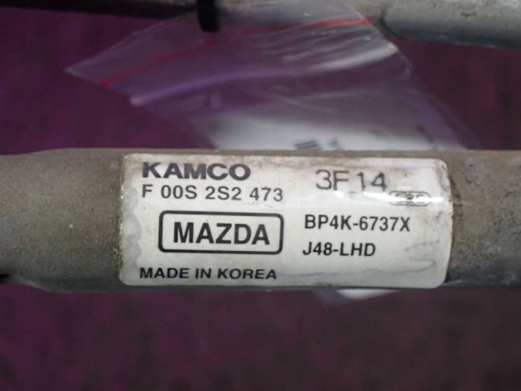 фото №7, Mazda 3 i bk hb 5d 03-06 механізм моторчик двірник 4 pin 4m5117508aa