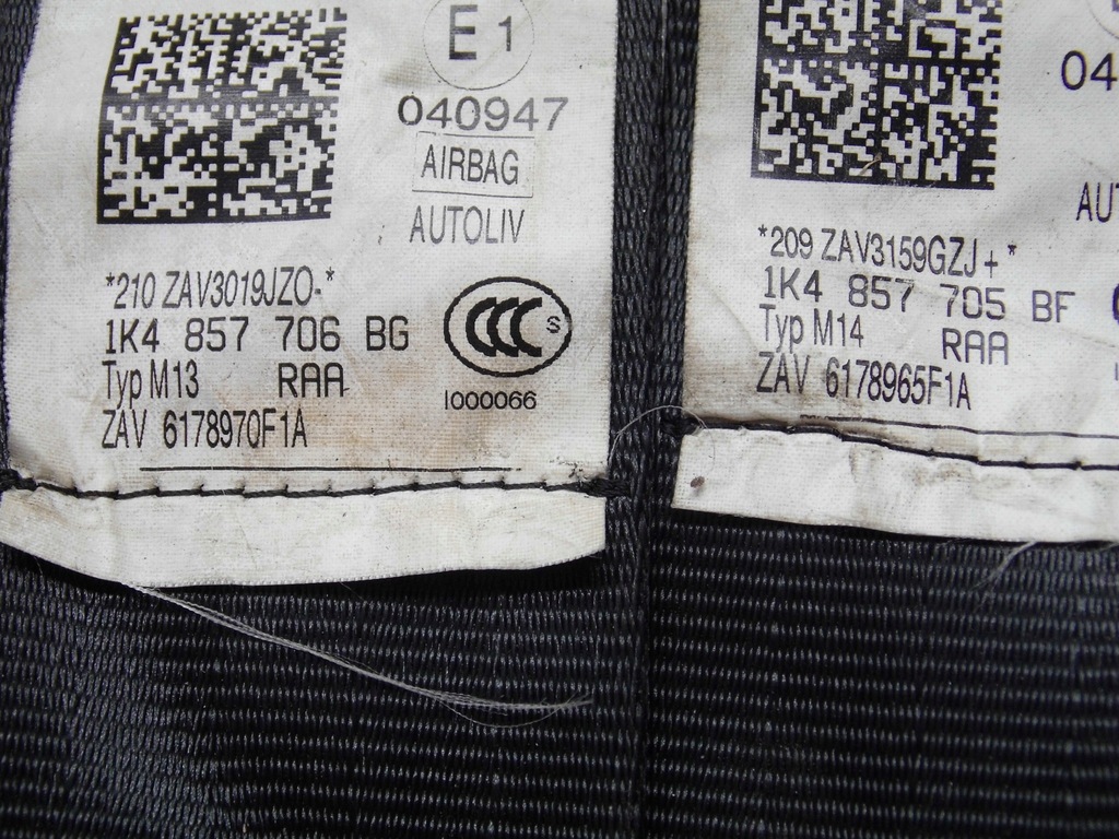 фото №13, Консоль подушки безпеки ремені безпеки колінна vw golf vi 5k оригінал europa