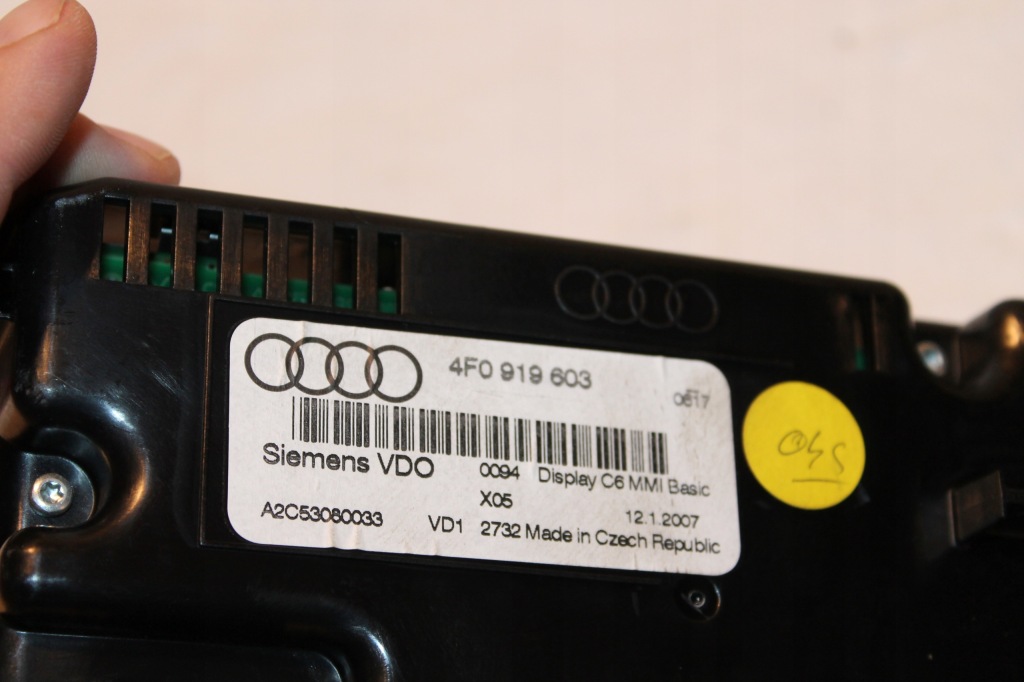 фото №2, Дисплей монітор audi a6 c6 4f0 4f0919603