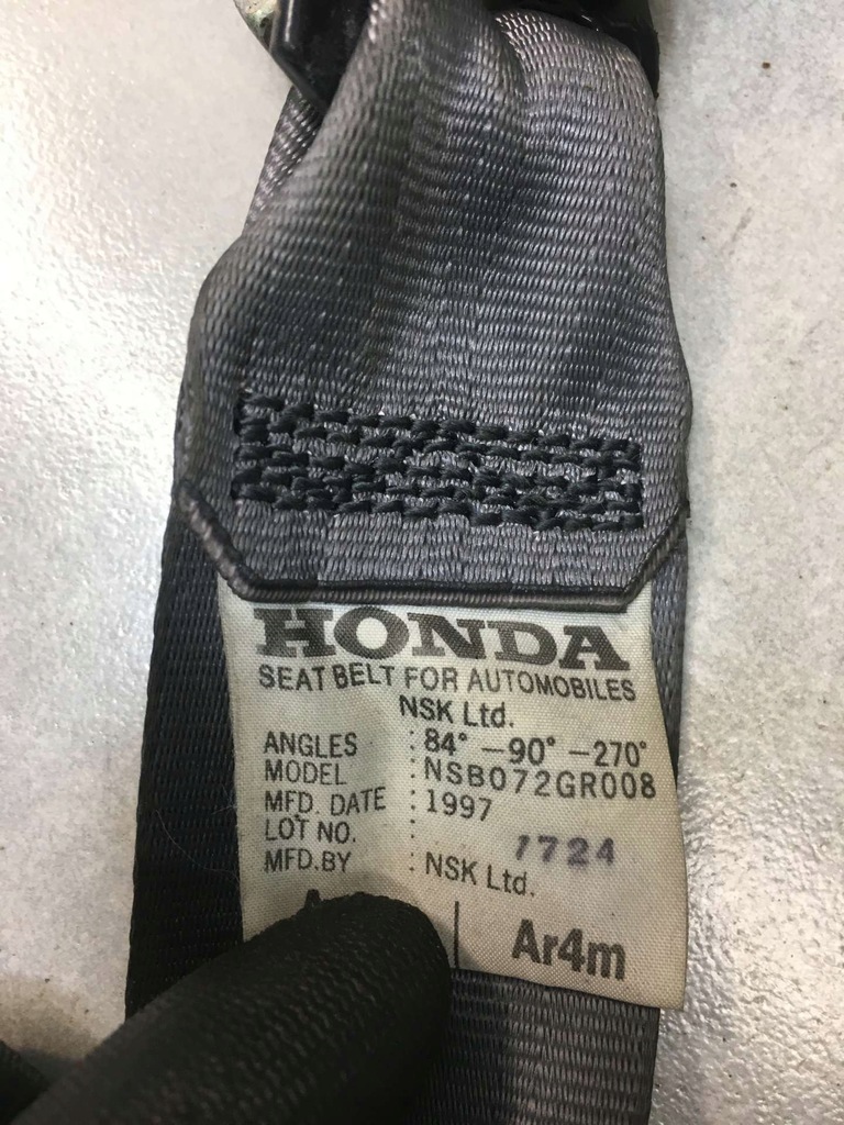 фото №5, Pas безопасности правый перед honda cr-v i