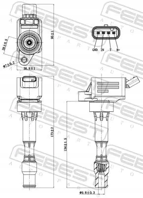 Купить Катушка зажигания 12640-014 febest hyundai kia
