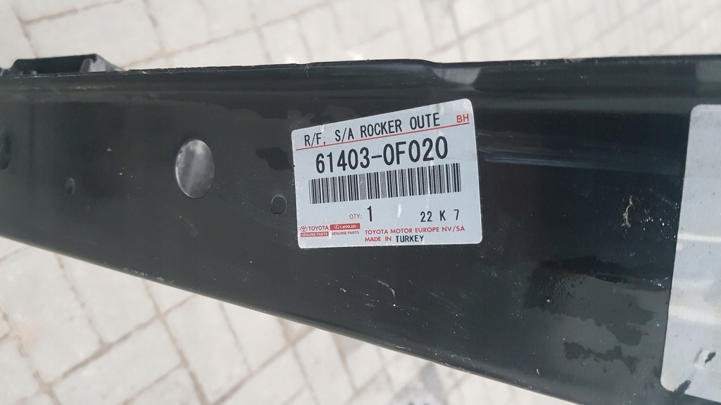 фото №5, Порог накладка правая toyota verso eu