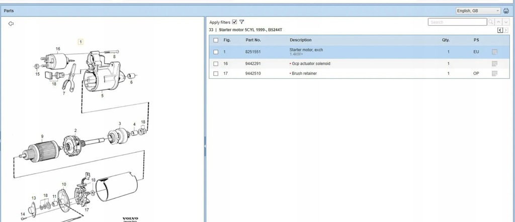 фото №6, Volvo xc70 1999 стартеры полный