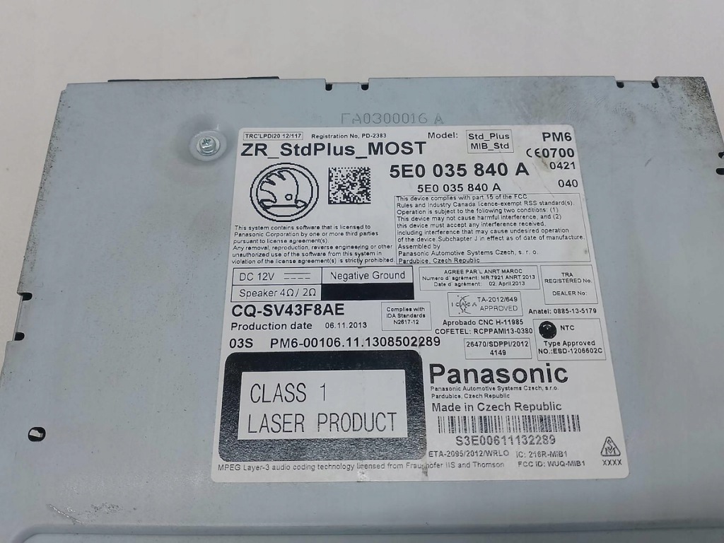 фото №8, Набір mutimedialny skoda octavia iii 5e0035840a 5e0919605b