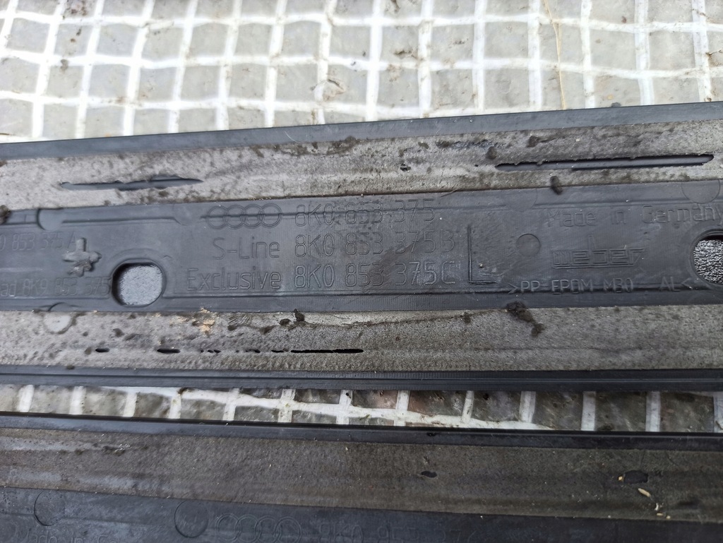 фото №9, Audi a4 allroad накладки пороговые комплект 8k0853373