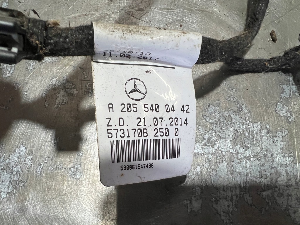 фото №7, Mercedes c w205 sedan джгут двері лівий задня europa