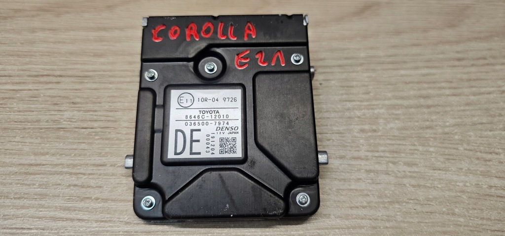 фото №1, Toyota corolla xii e21 камера радар асистент поперечина модуль датчик 8646c-12010