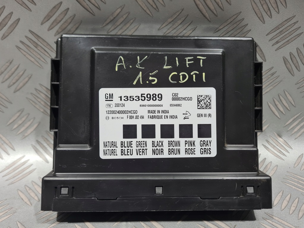 фото №1, Модуль блок керування комфорту opel astra k lift
