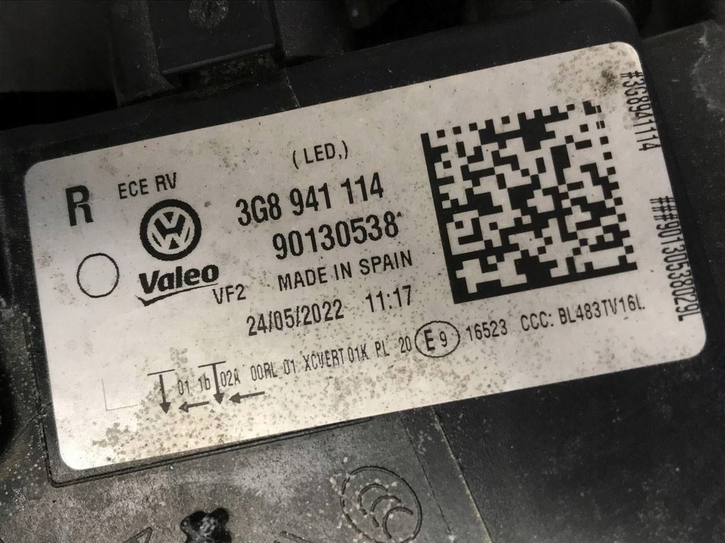 фото №16, Лампа правая передняя vw arteon 3g8 lift full led 3g8941114