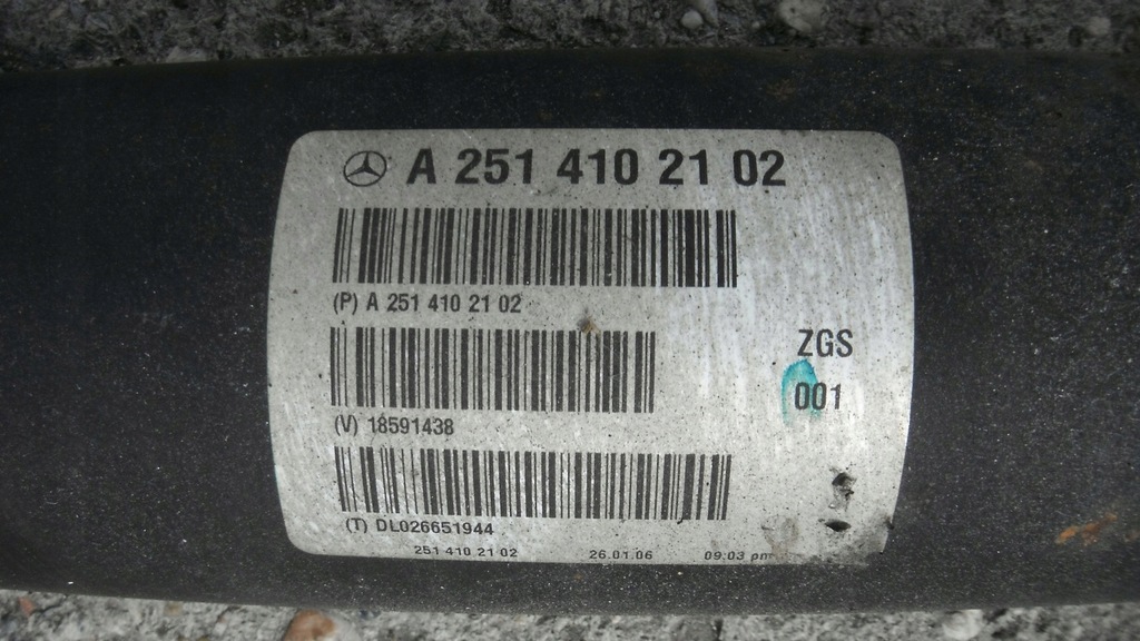 фото №5, Mercedes r w251 wał приводной задняя long a2514102102