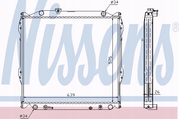 фото №15, Nissens 647551 радіатор, система охолодження двигуна
