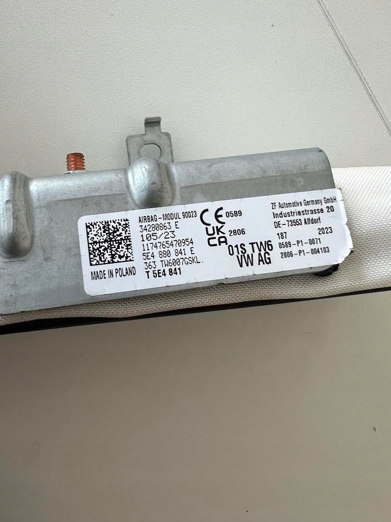 фото №5, Skoda octavia iv 4 seat leon iv 4 подушка безпеки подушка повітряна колінна nowa