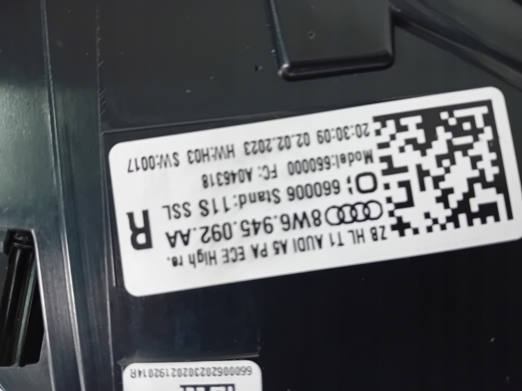 Audi a5 8w6 рестайлінг  фара правий задні matrix led Оригінал