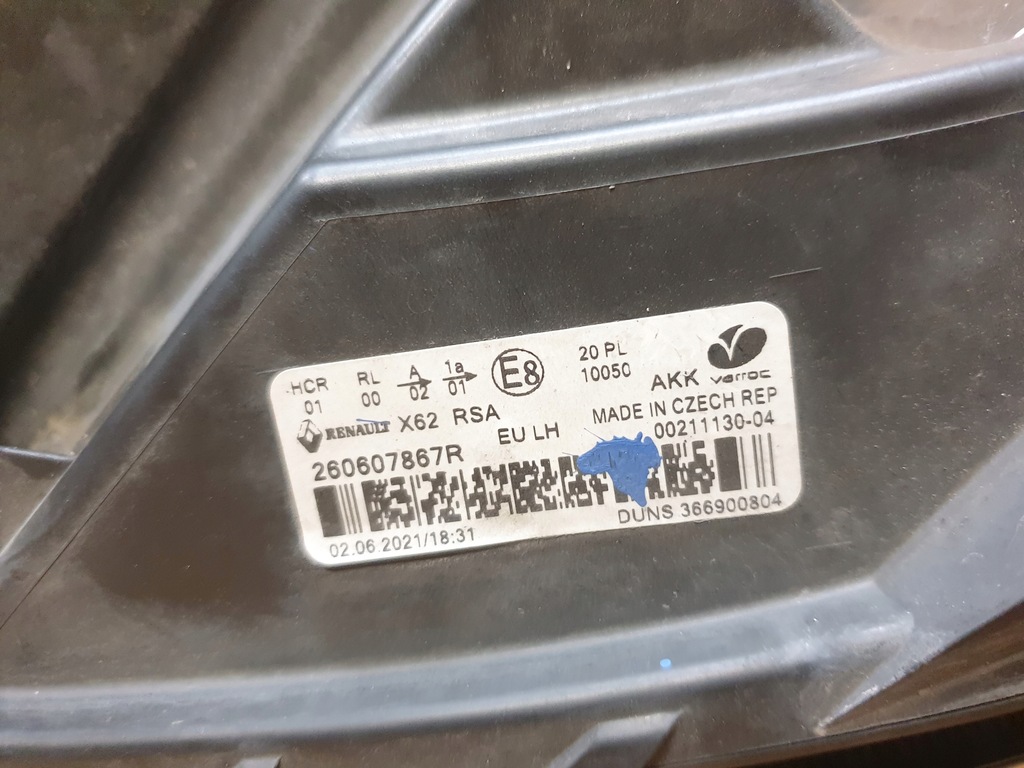 фото №8, Renault master iii lift лампа лівий перед led 260607867r 2020+