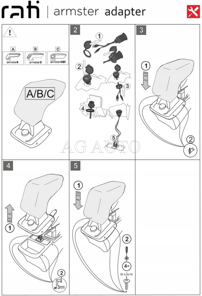 фото №2, Подлокотник rati arm3 opel astra k, 2015- ,