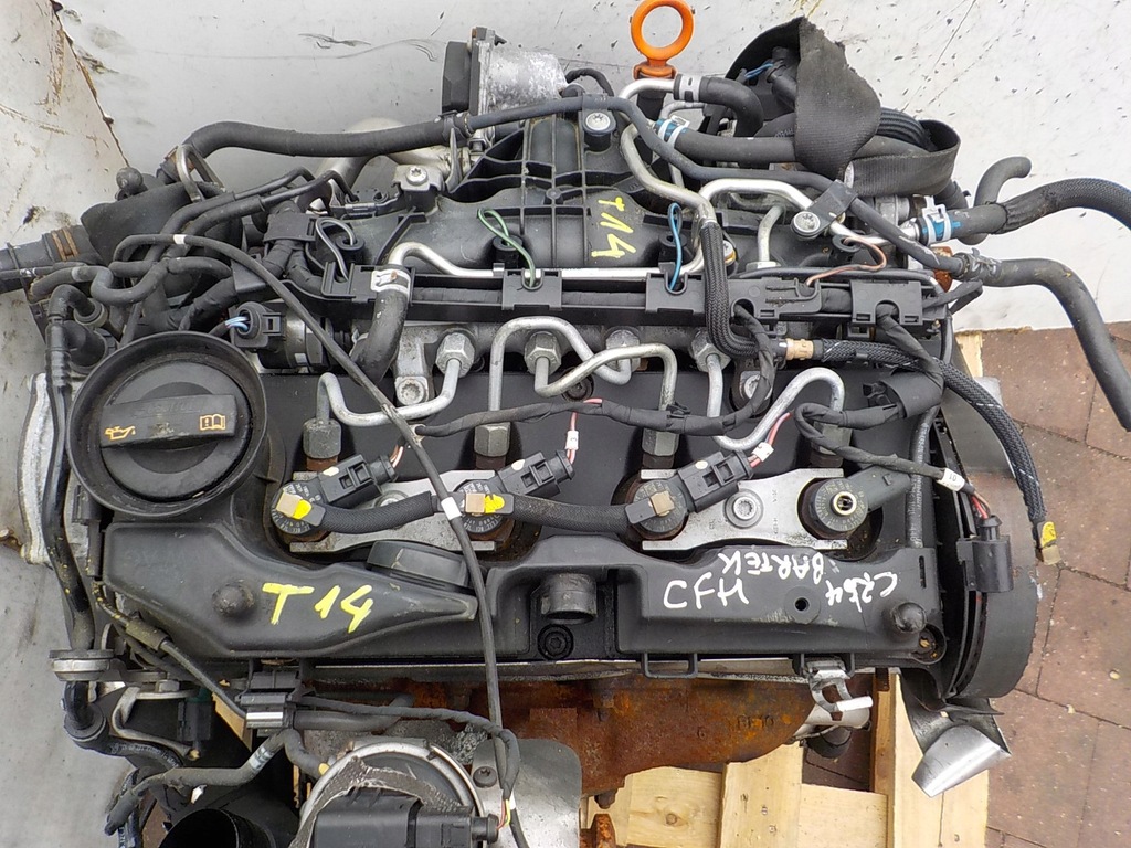 фото №7, Passat b7 golf vi octavia 2.0 tdi двигатель cfh kompletny
