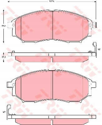 фото №2, Тормозные диски тормозные колодки перед trw renault koleos i 2.5 4x4