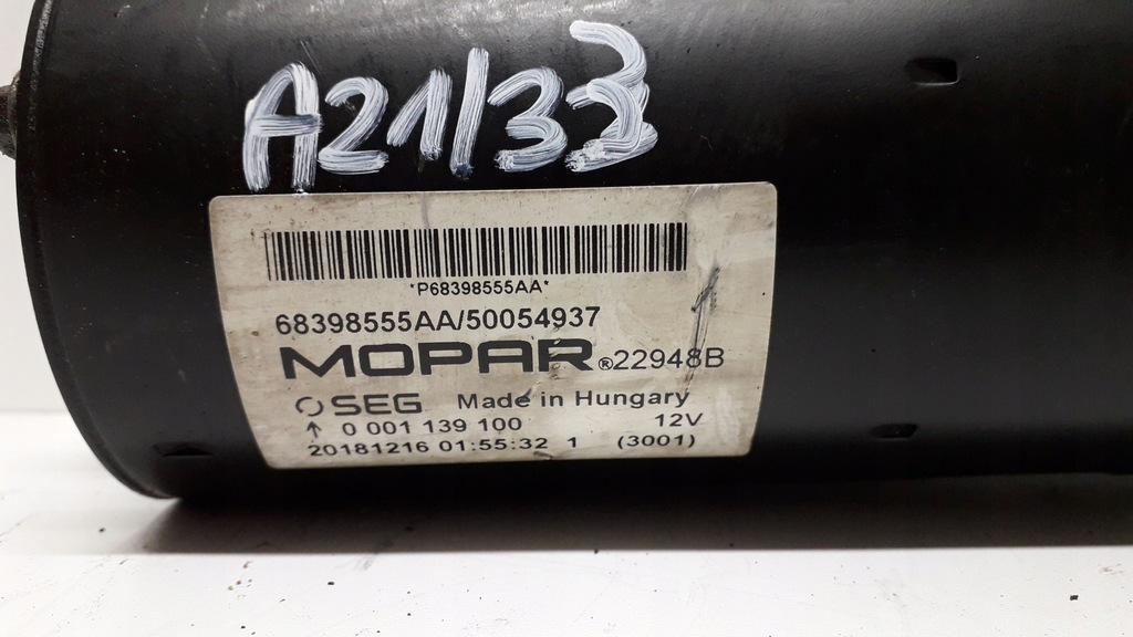 фото №10, Jeep compass 2 16 стартер 68398555aa 0001139100