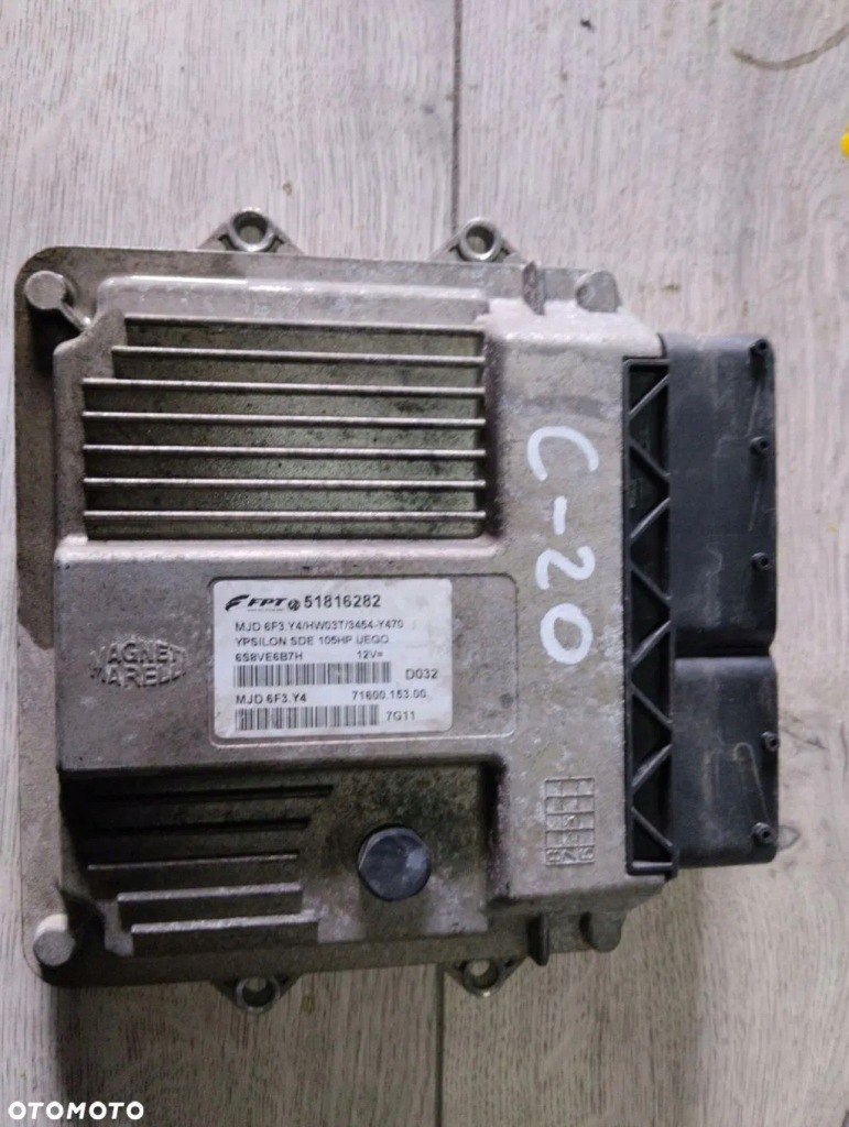 фото №1, Lancia ypsilon 1.3 бортовий комп'ютер блок керування 51816282