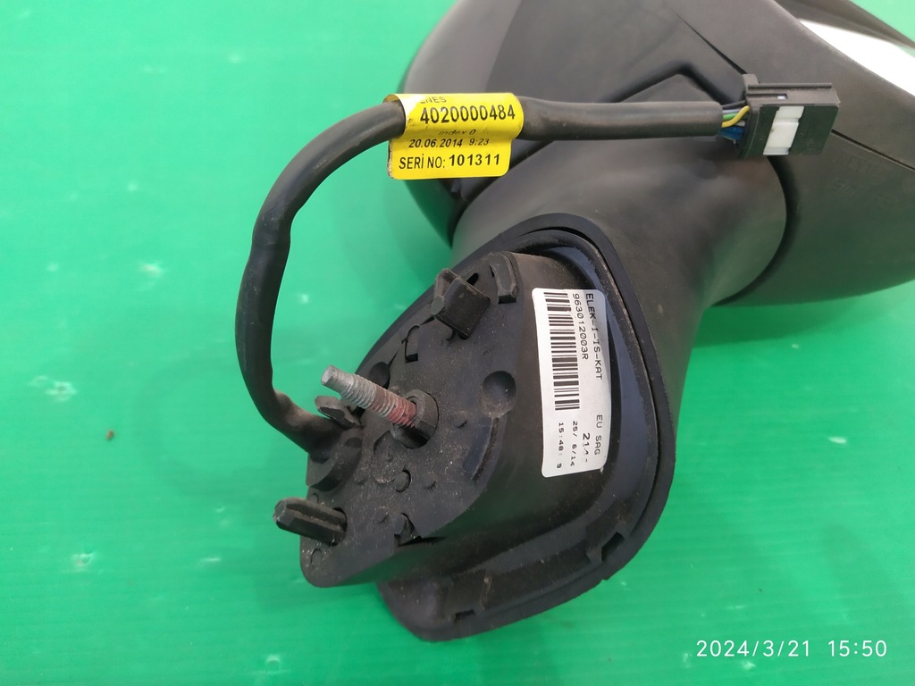 фото №10, Зеркало правое renault clio iv 963012003r 11pin 14r