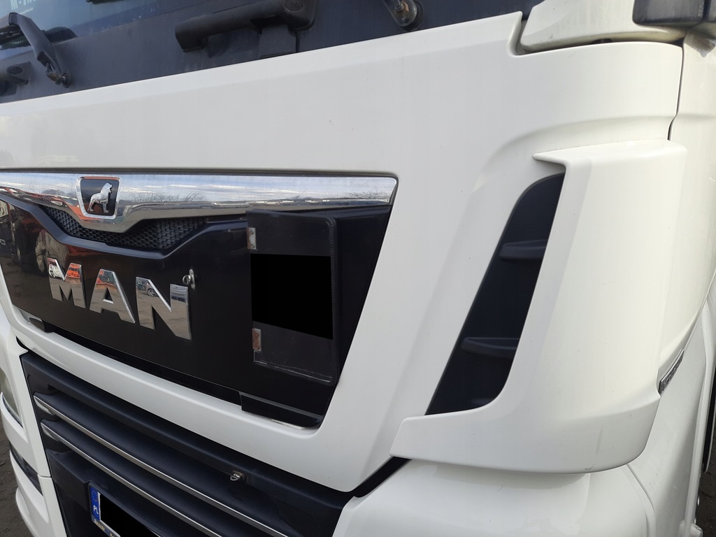 фото №7, Man tgx euro 6 lift 2018 r kompletny перед білий бампер капот решітка радіатора лампи