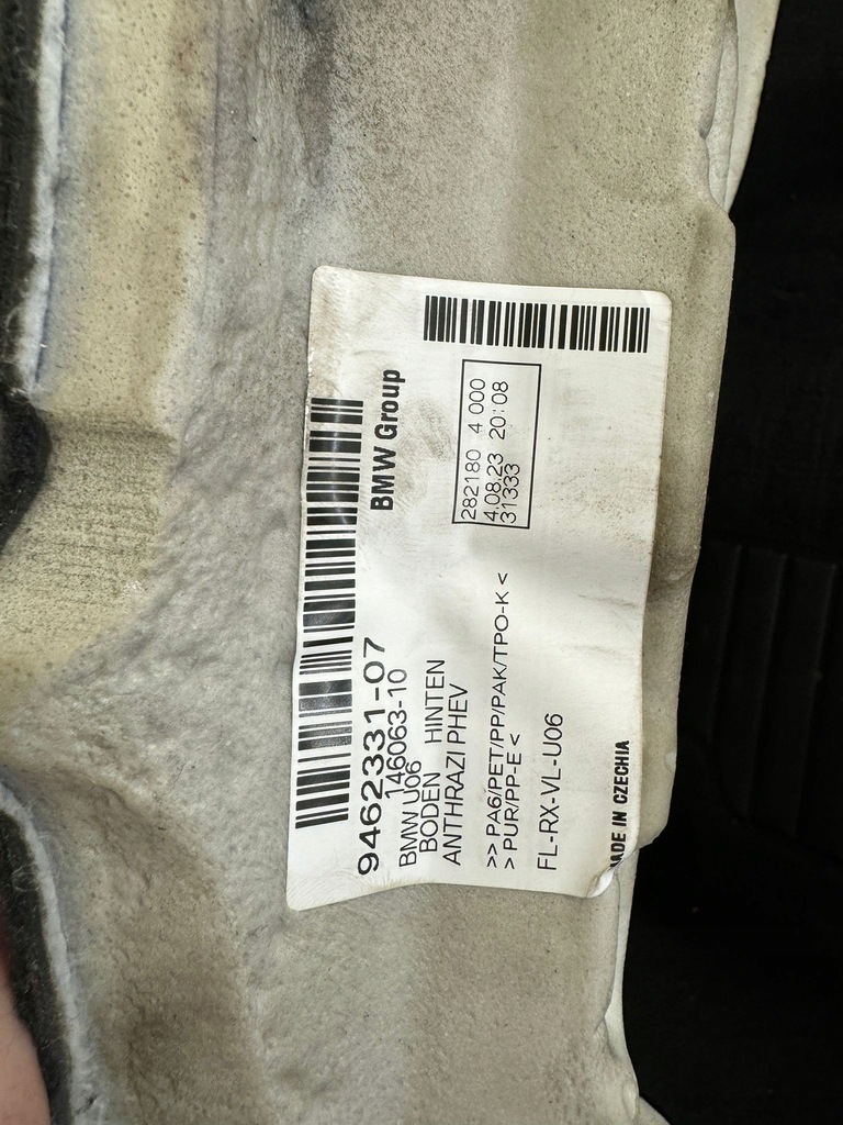 фото №5, Bmw x1 u11 2' u06 hybrid килимок підлога обшивка перед задня 9462329 9462331