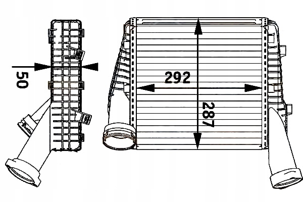 Интеркулер vw touareg audi q7 behr hella Цена